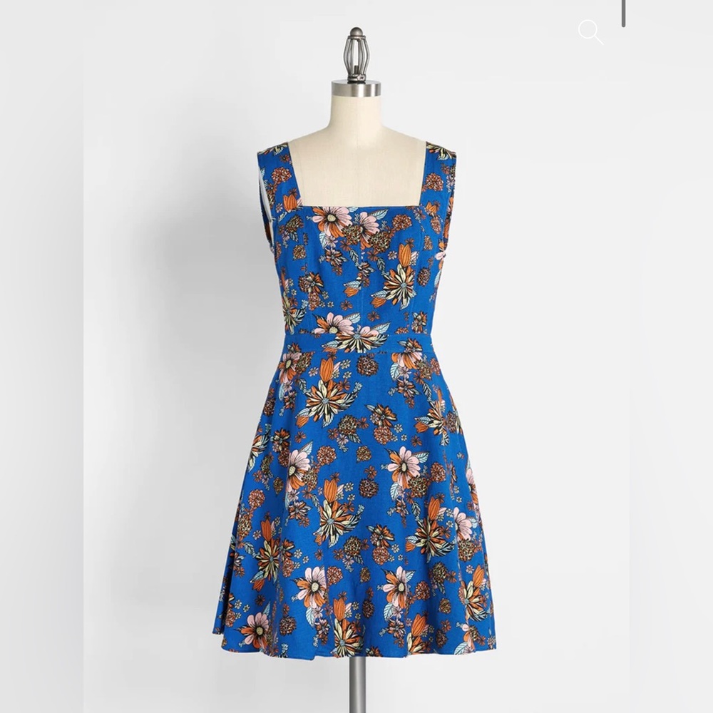 NWOT MODCLOTH BURSTING WITH OPTIMISM FIT & FLARE DRESS